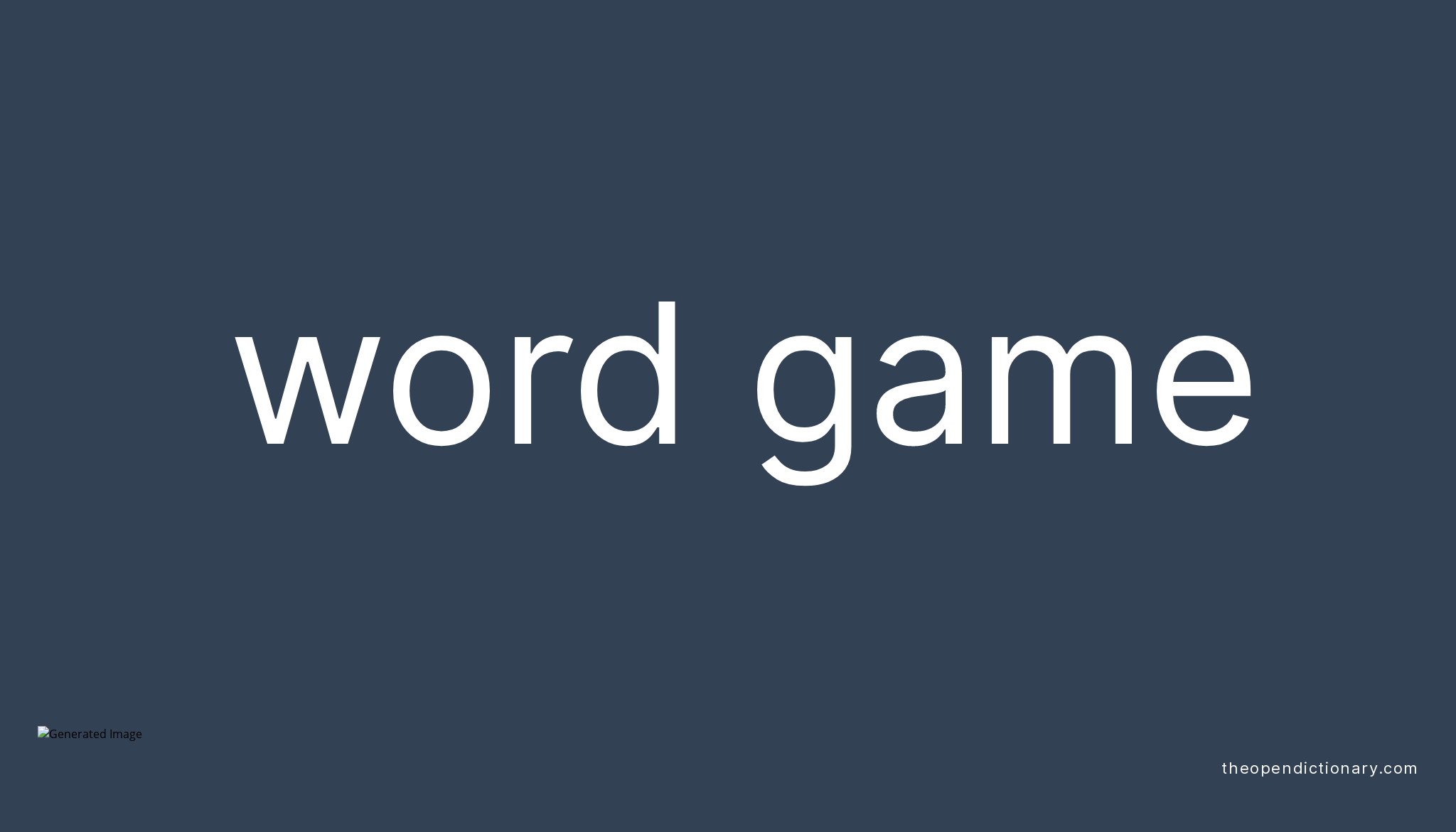 word-game-meaning-of-word-game-definition-of-word-game-example-of